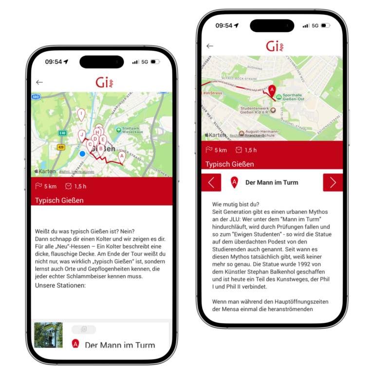 Giessen App - Digitale Städte Touren